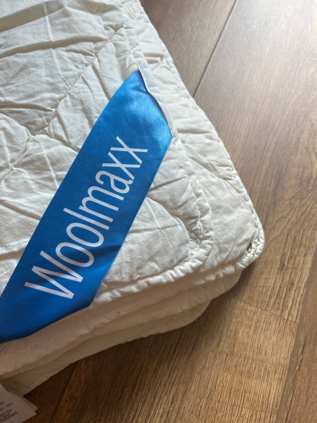 Woolmaxx voor/najaar dekbed 120x150 cm, Ophalen, Gebruikt, Jongetje of Meisje, Wit