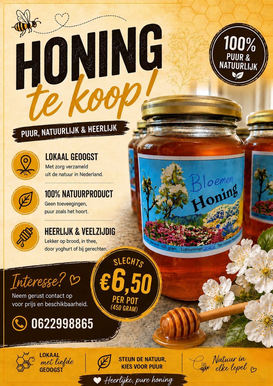 Heerlijke zomer honing, Ophalen