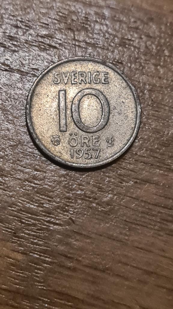 Zweden - 10 Ore 1957 (Zilver), Verzenden, Overige landen, Losse munt, Zilver