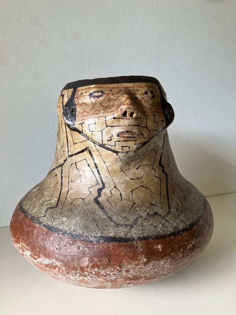 Shipibo Conibo gezichtsvaas. , Ophalen of Verzenden