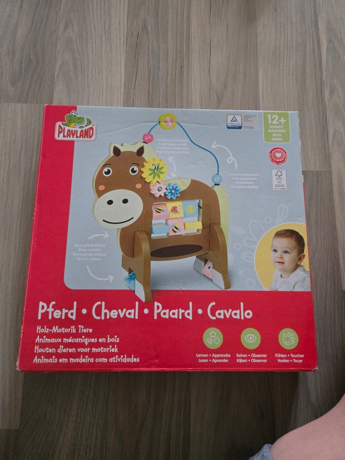 Playland Houten Motoriek Paard - 12+ maanden, Ophalen of Verzenden, Zo goed als nieuw, Overige typen