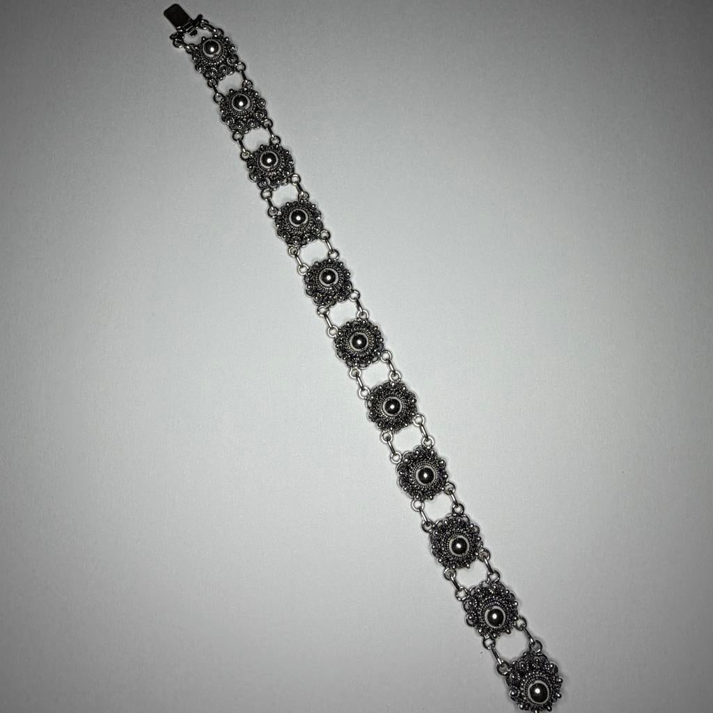 Zilveren Zeeuwse knoop armband, Ophalen of Verzenden, Zo goed als nieuw, Zilver, Zilver