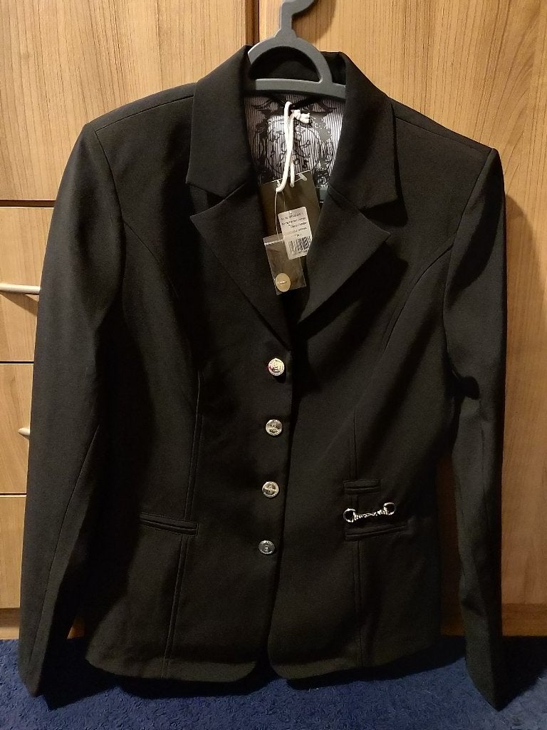 Wedstrijdjasje Zwart Dames L, Sierdetails, L, Dressuur, Overige merken