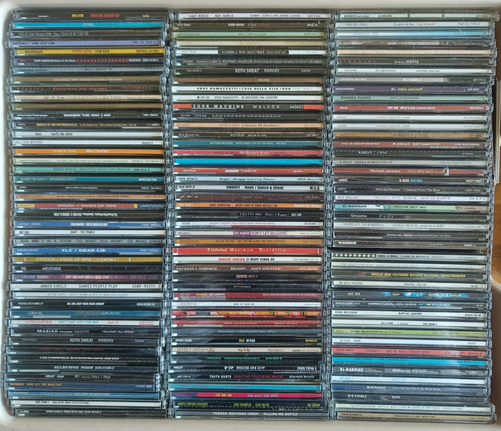 150+ CD Singles Jaren '90/'00 R&B/Hip-Hop - Zeer Goede Staat, Ophalen of Verzenden, Zo goed als nieuw, R&B en Soul