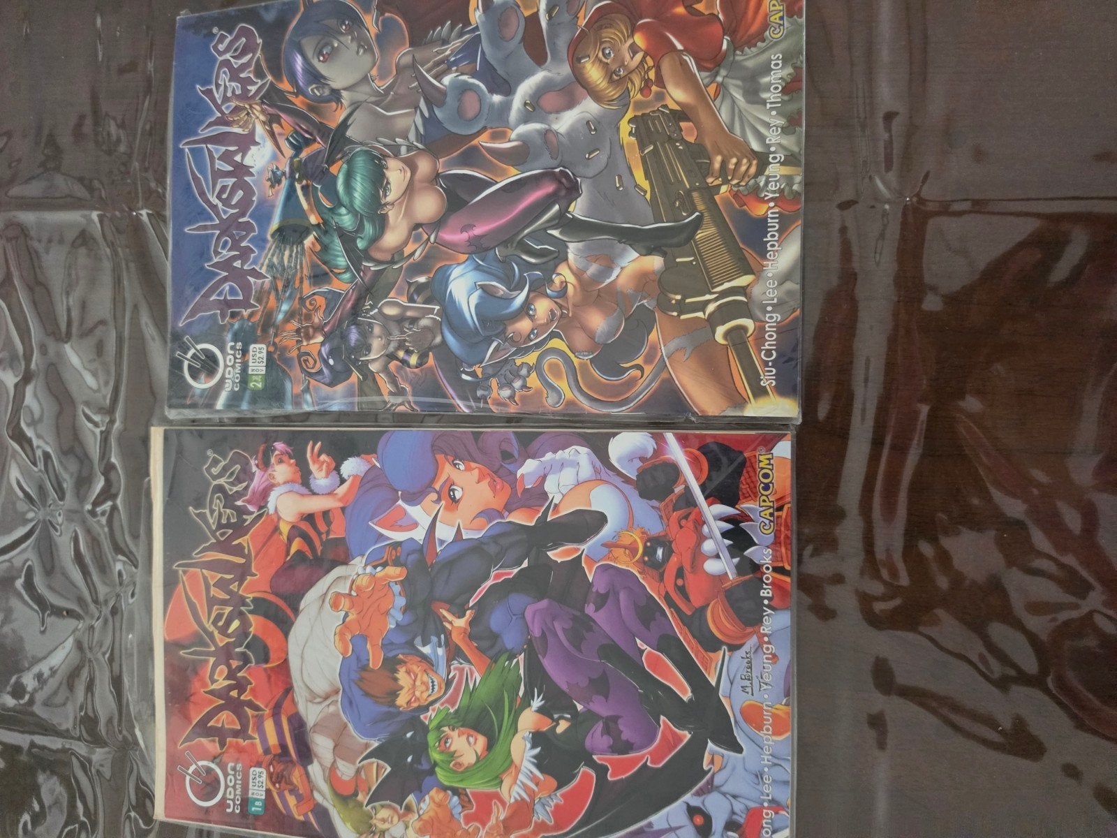 Darkstalkers UDON Comics - 2 stripboeken, Boeken, Meerdere stripboeken, Ophalen of Verzenden, Zo goed als nieuw, Siu-Chong Lee, Hepburn, Yeung, Rey, Brooks, Thomas