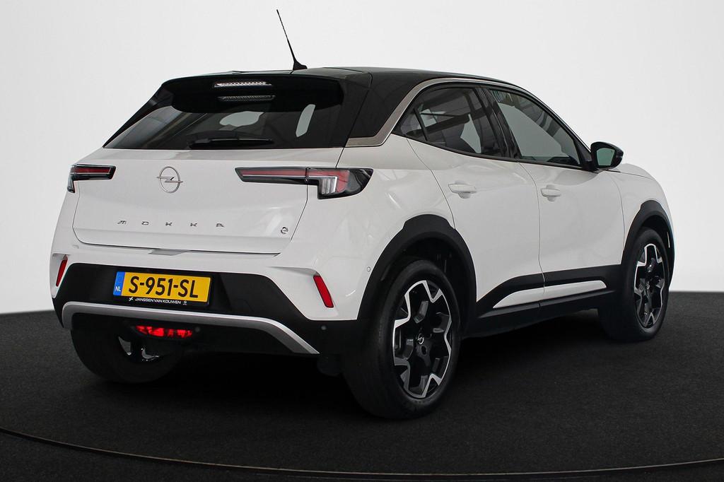 Opel Mokka Electric Level 5 50 kWh Ultimate Stoel-Stuurverwa, Auto's, Opel, 136 pk, Gebruikt, Mokka-e, Alcantara