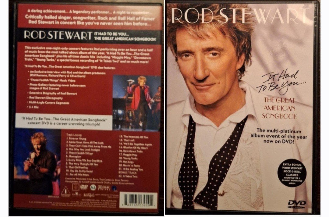 Rod Stewart  ( Dvd)  b- It Had to Be You..Great American Son, Engels, Alle leeftijden, Nederlands, Ophalen of Verzenden