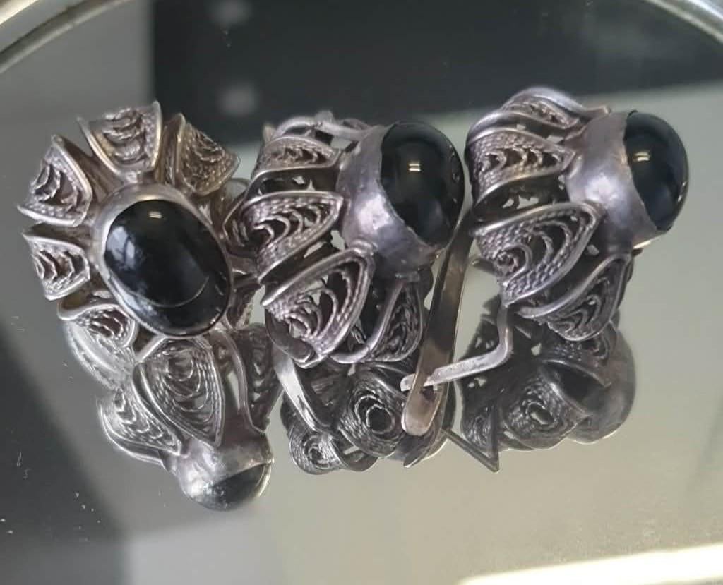 Antieke chique oorbellen met de ring.., Ophalen of Verzenden, Zo goed als nieuw