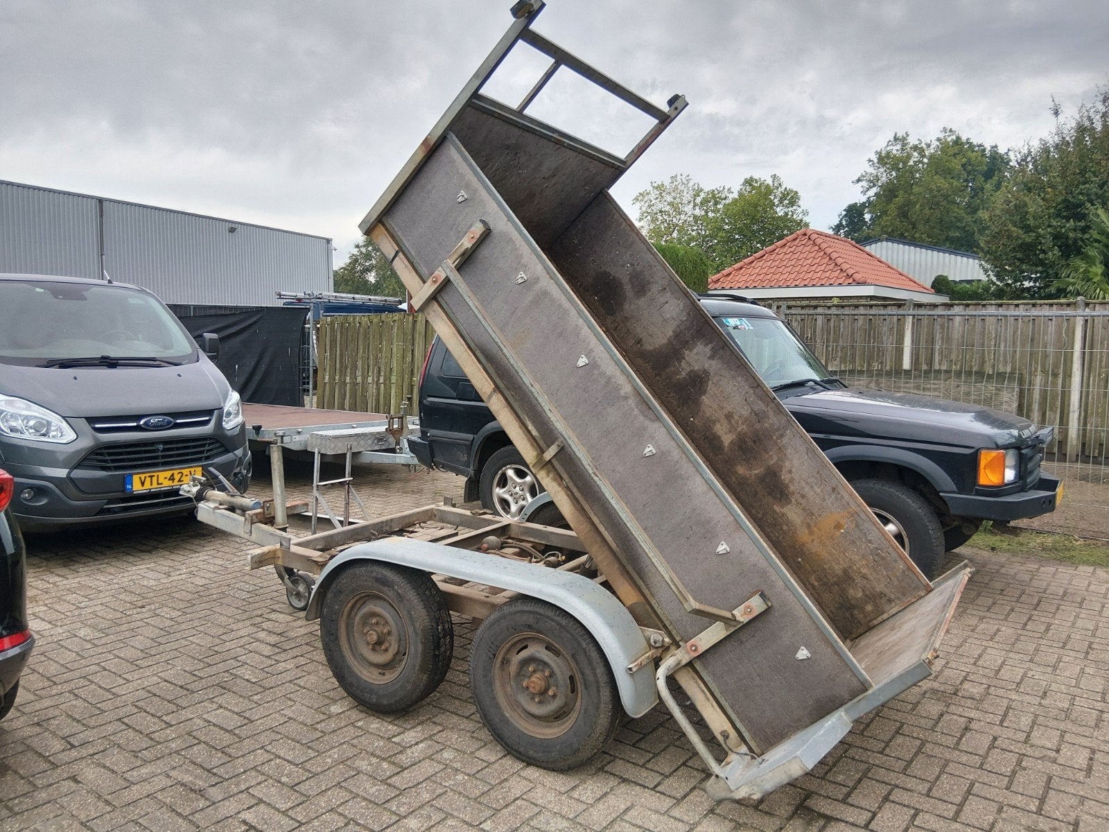 elektrische kipper kiep aanhanger aanhangwagen, Ophalen, Gebruikt