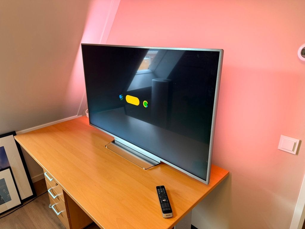 Philip 55 inch 4K UHD Android TV met 3-zijdig Ambilight, Ophalen, Philips, 120 Hz, 100 cm of meer