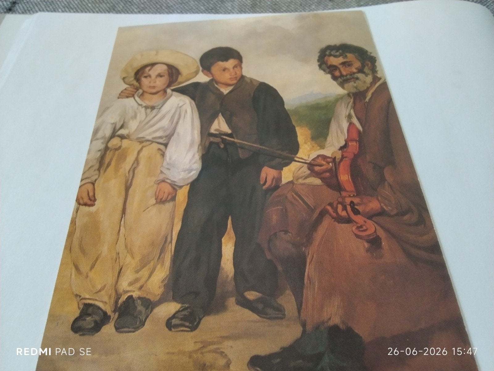 Edouard Manet - De Oude Muzikant  ANSICHT., Ophalen of Verzenden, Voor 1920, Overige thema's