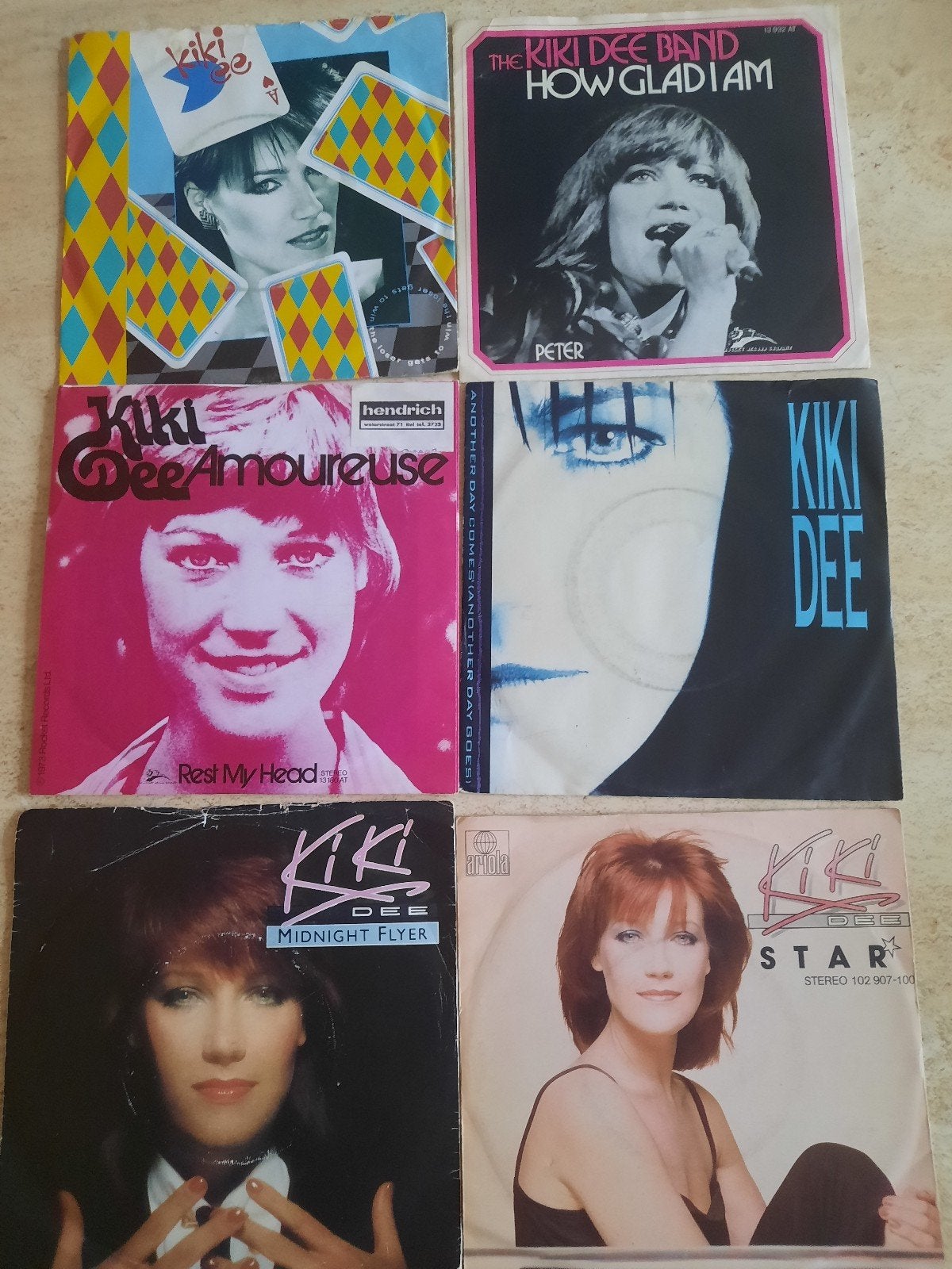 6x vinyl singels van Kiki Dee, Ophalen of Verzenden, Zo goed als nieuw, Overige formaten