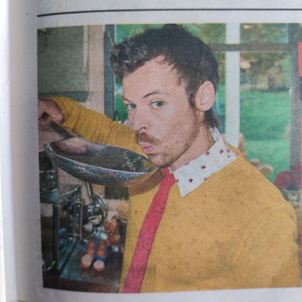 Harry Styles krantenknipsel, Ophalen of Verzenden, 1980 tot heden, Nederland, Knipsel(s)
