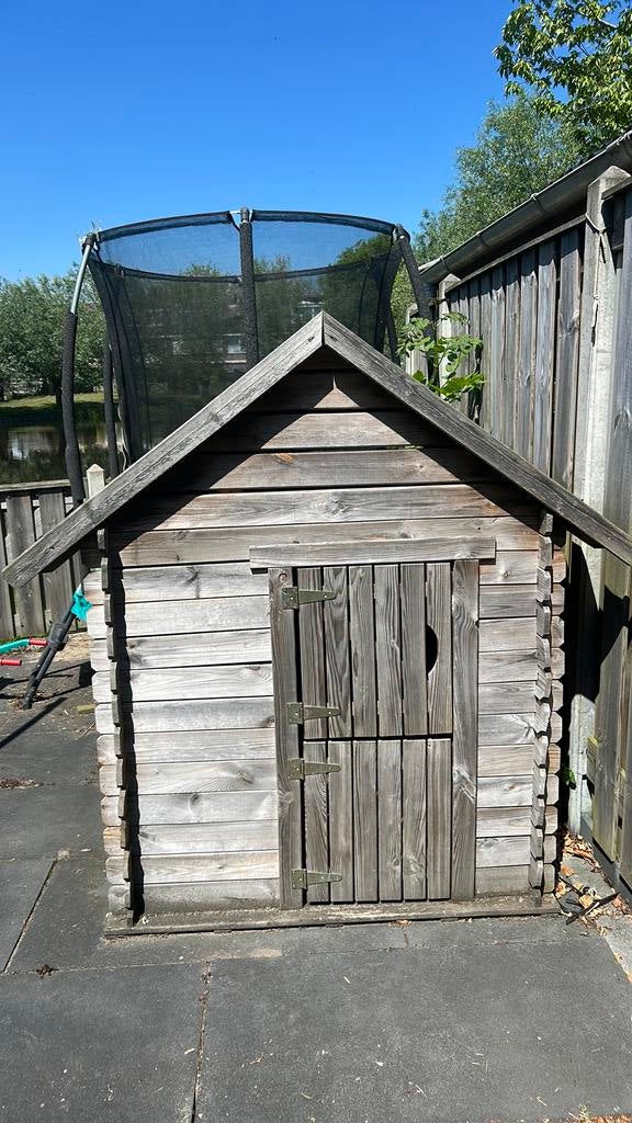 Houten kinderhuisje voor de tuin, Kinderen en Baby's, Ophalen, Zo goed als nieuw, Hout