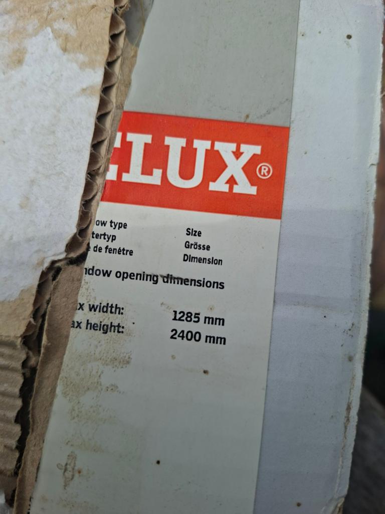 Nieuwe Velux Rolhor Dakraam ZIL UK10 1285x2400mm, Ophalen of Verzenden