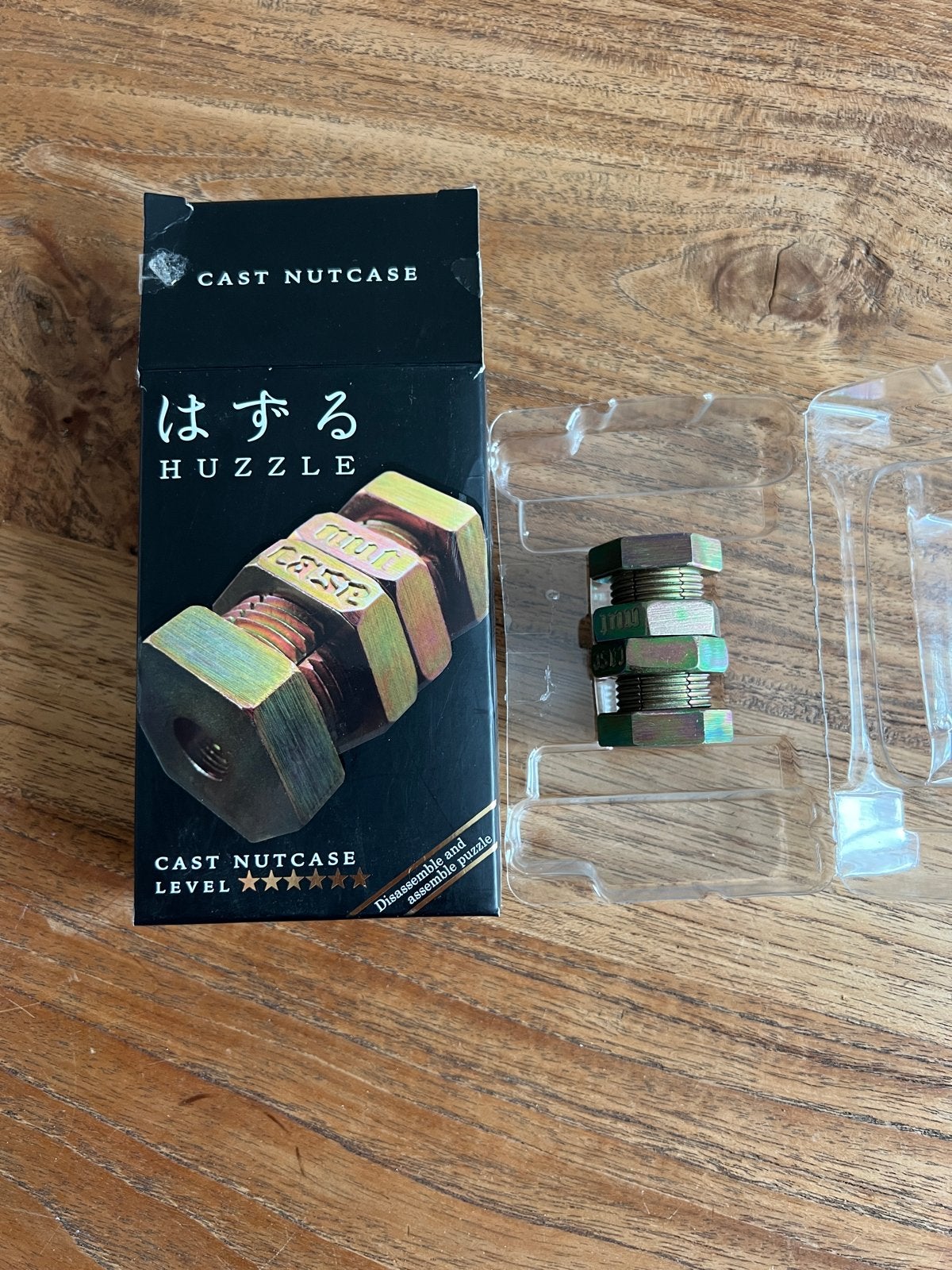 Huzzle Cast Nutcase Puzzel - Moeilijkheidsgraad 4, Ophalen of Verzenden, Zo goed als nieuw, Rubik's of 3D-puzzel