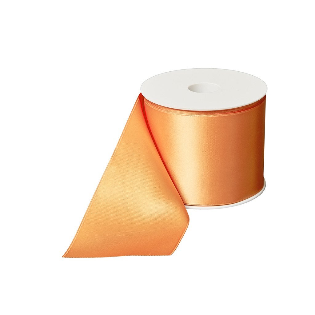 EasyRibbon rouwlint bedrukbaar polyester 75 MM Terracotta, Oranje, Overige thema's, Ophalen of Verzenden, Kunststof