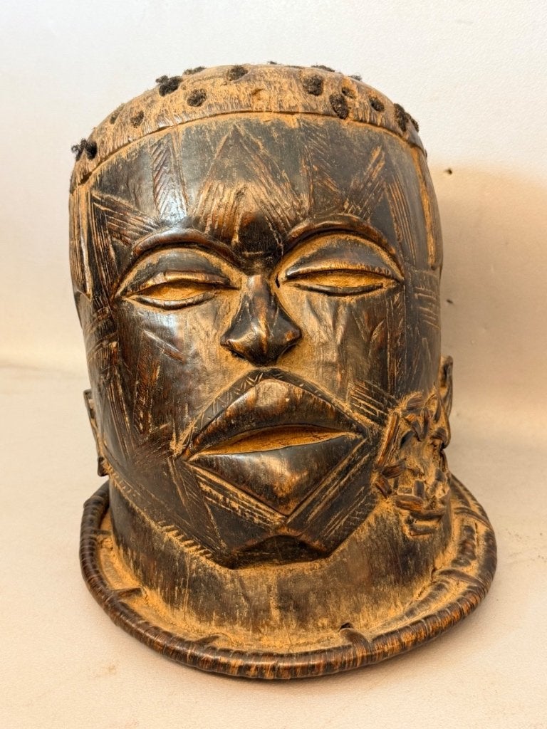 260968 - Rare Afrikaans Makonde LIPIKO helm masker Tanzania., Ophalen of Verzenden