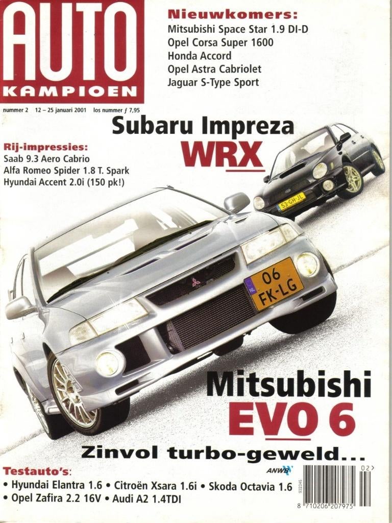 Autokampioen rij impressie Mitsubishi Evo , Subaru Impreza, Ophalen of Verzenden, Nieuw, Mitsubishi