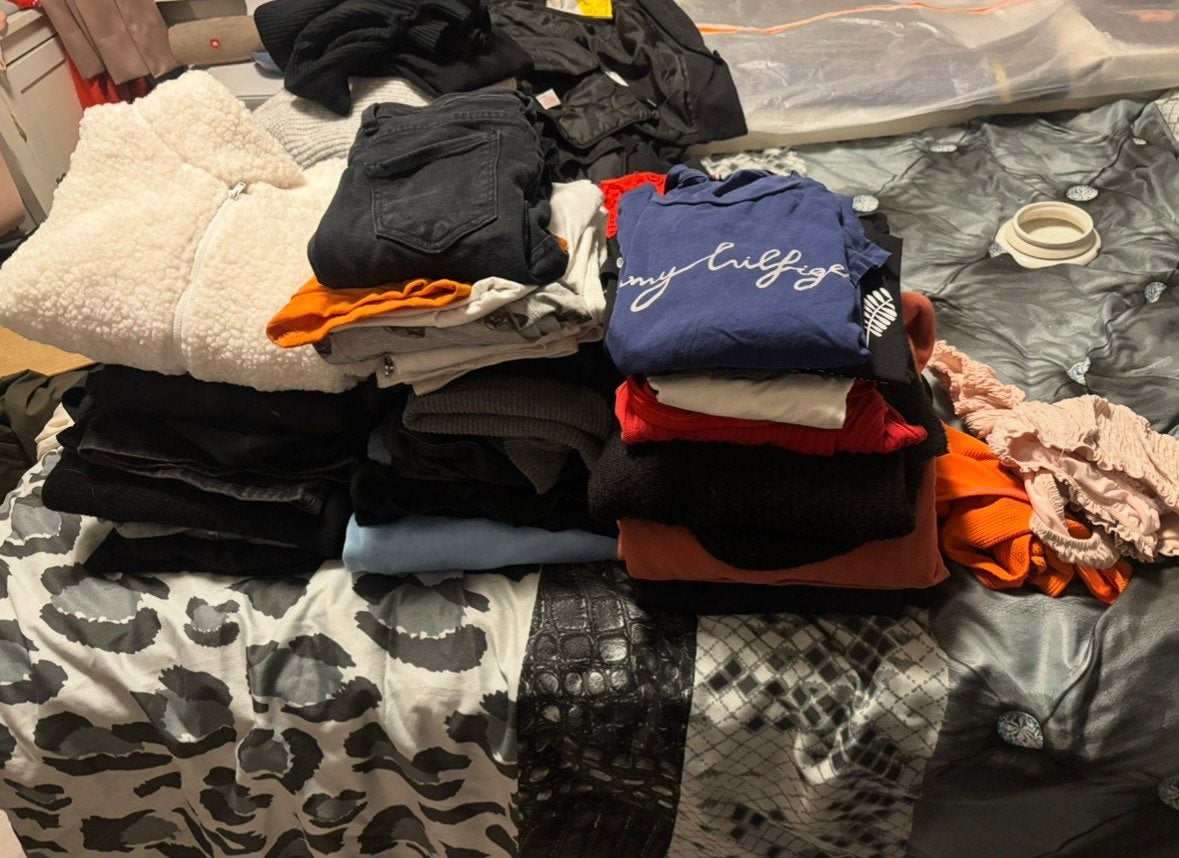 GROTE TAS VOL KLEDING – MAAT S/M, Ophalen, Zo goed als nieuw, Maat 36 (S)