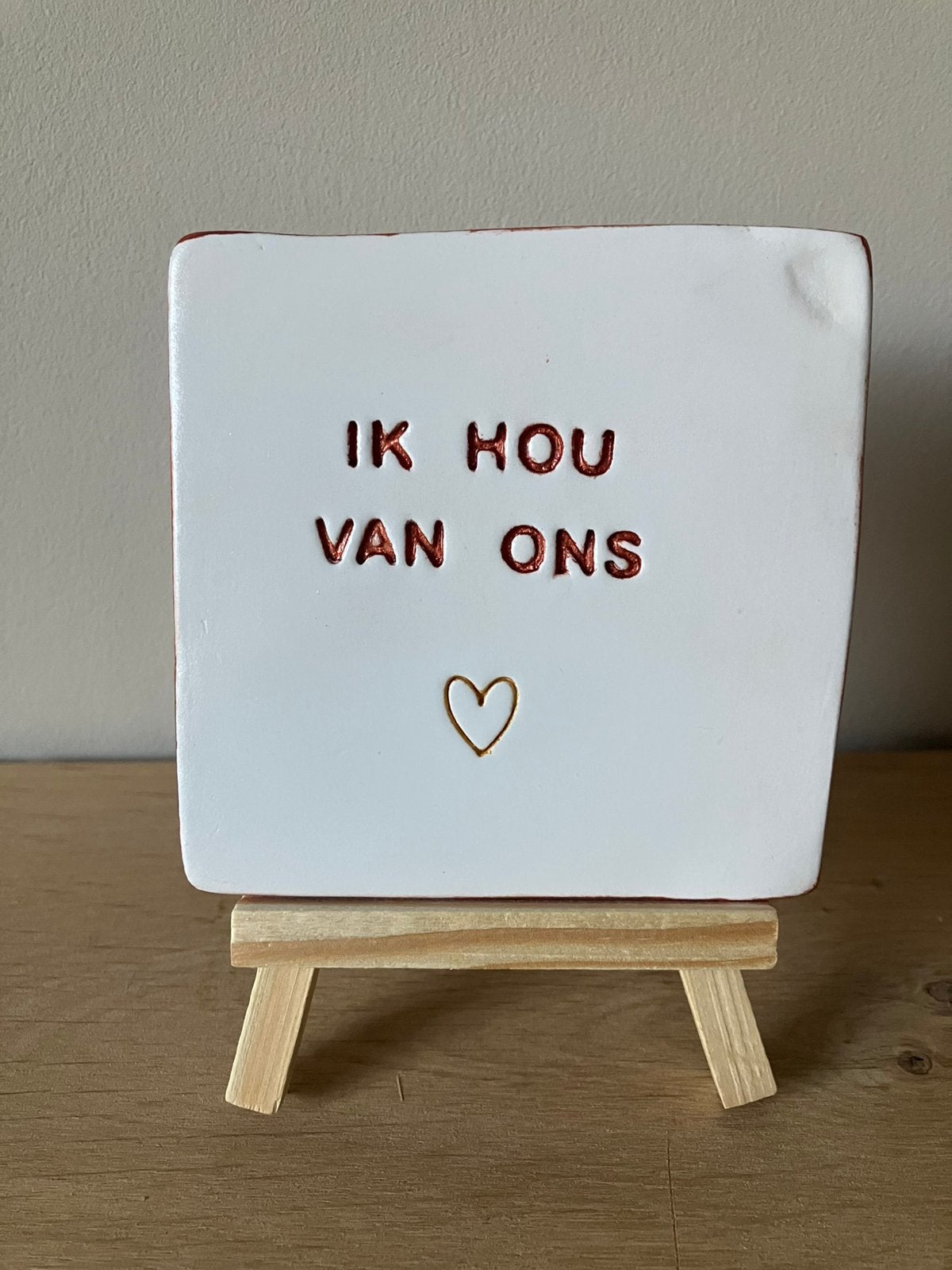 Tegeltje: Ik hou van ons, Ophalen of Verzenden, Nieuw
