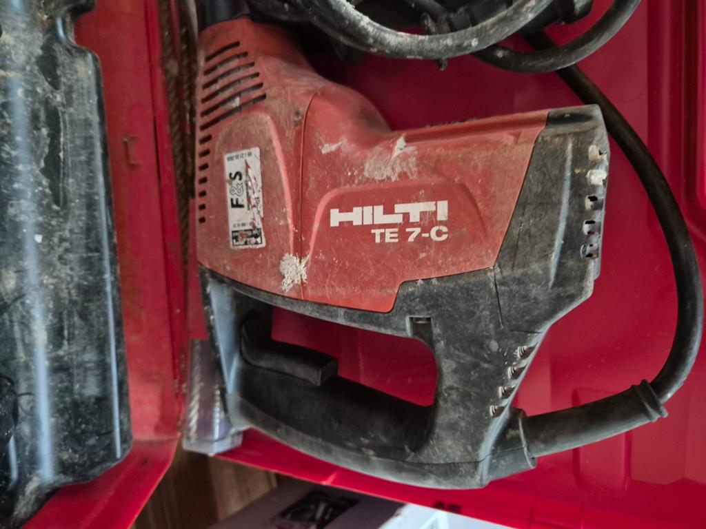 Hilti TE 7-C Boorhamer met koffer, Boor- en/of Breekhamer, Ophalen of Verzenden, Klopboormechanisme, Gebruikt