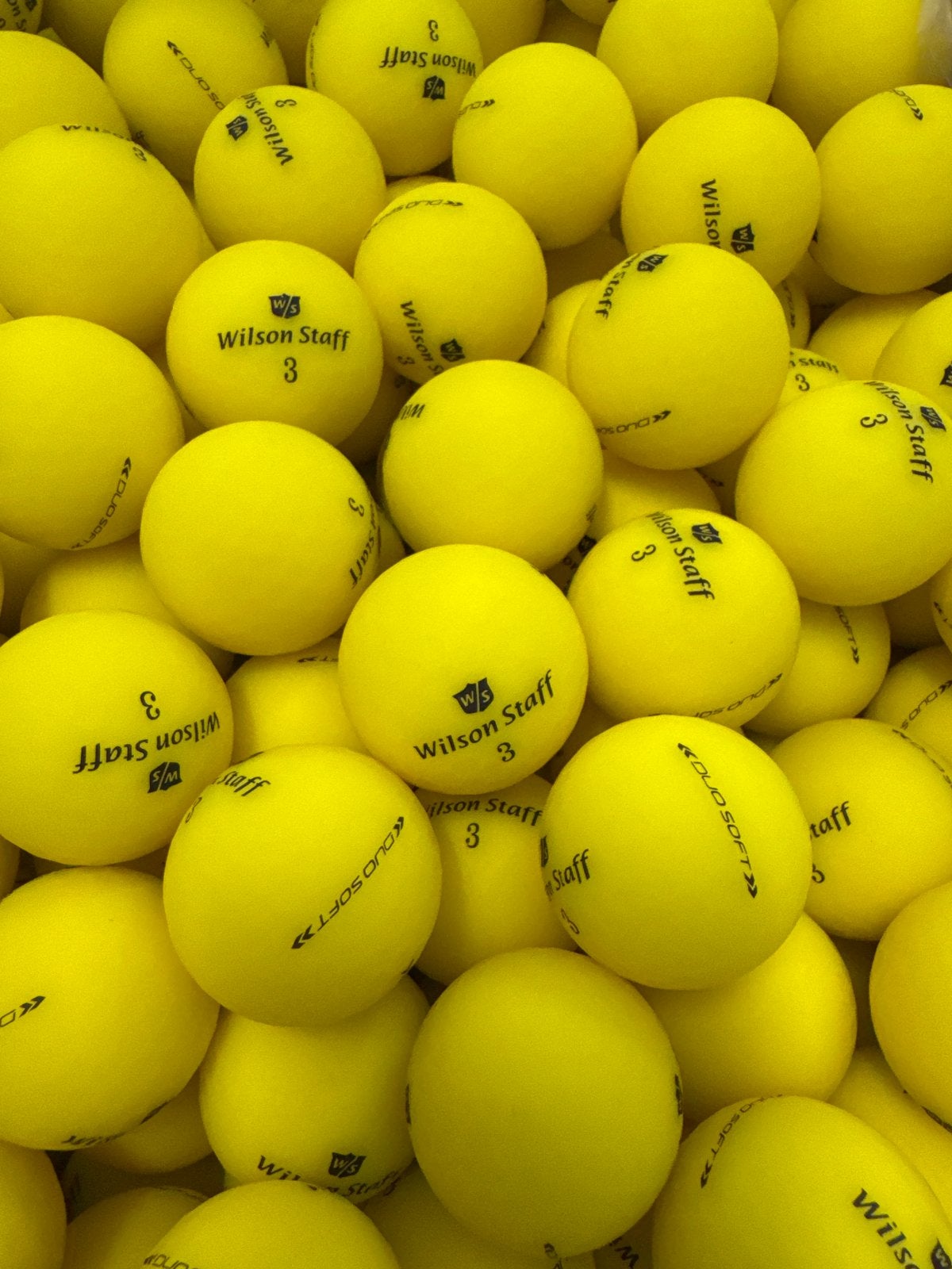 100 Nieuwe Wilson Duo Soft Golfballen Mat Geel, Verzenden, Nieuw, Bal(len), Overige merken