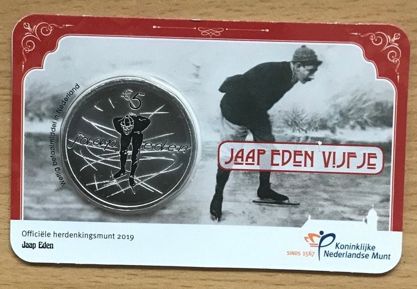 Nederland - 5 euro coincard - Het Jaap Eden Vijfje, Verzenden, Koning Willem I, Euro's, Setje