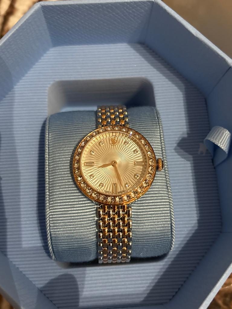 Swarovski Polshorloge met Strass - Nieuw in Doos, Overige merken, Staal, Polshorloge, Ophalen of Verzenden