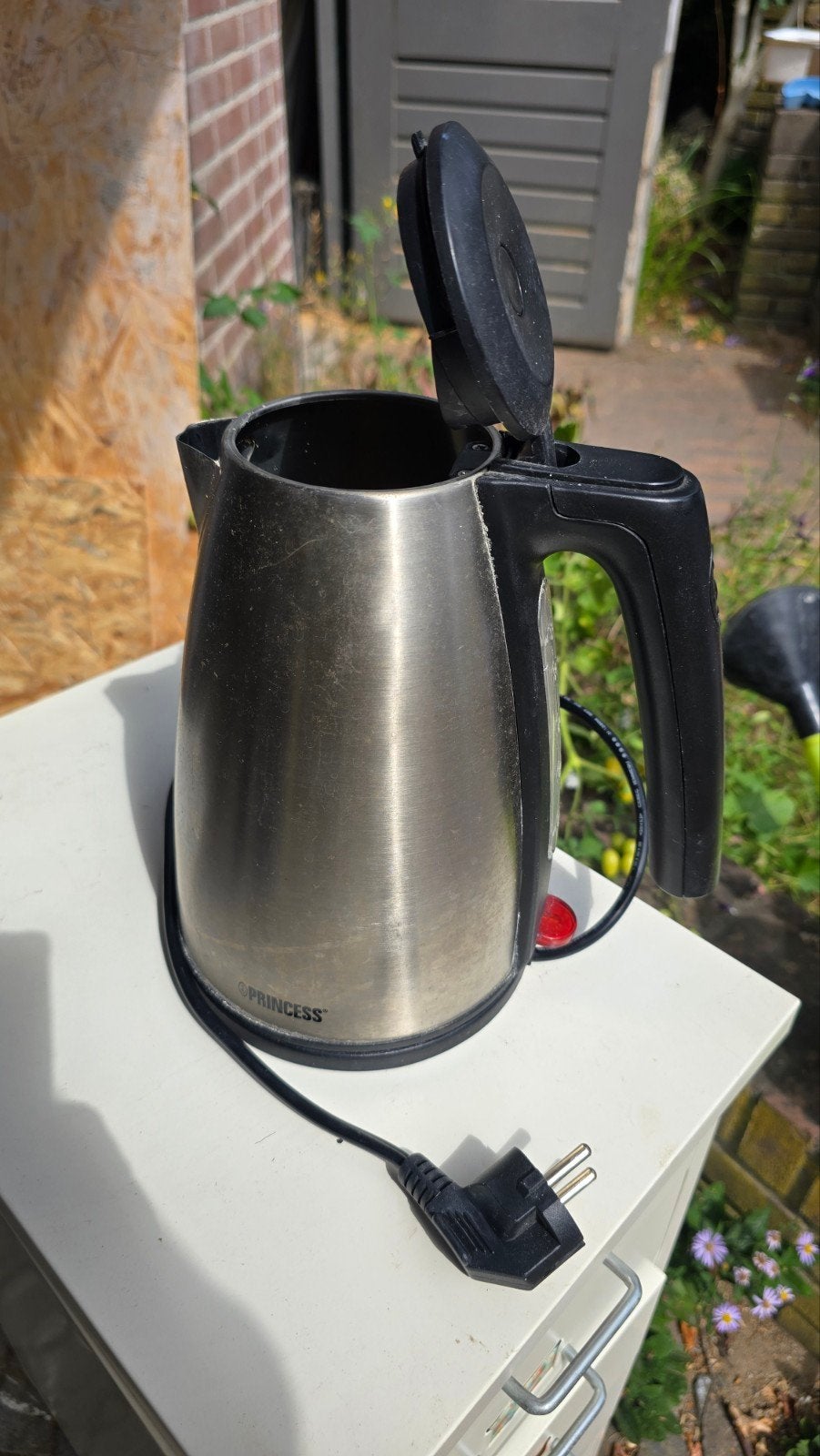 Princess waterkoker RVS - Gebruikt, 1 tot 2 liter, Ophalen, Gebruikt, Rvs