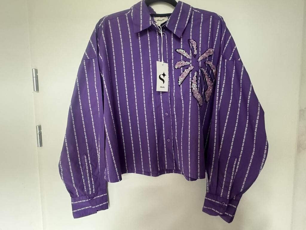 Nieuw Muse blouse paars XL, Verzenden, Nieuw, Maat 46/48 (XL) of groter, Paars