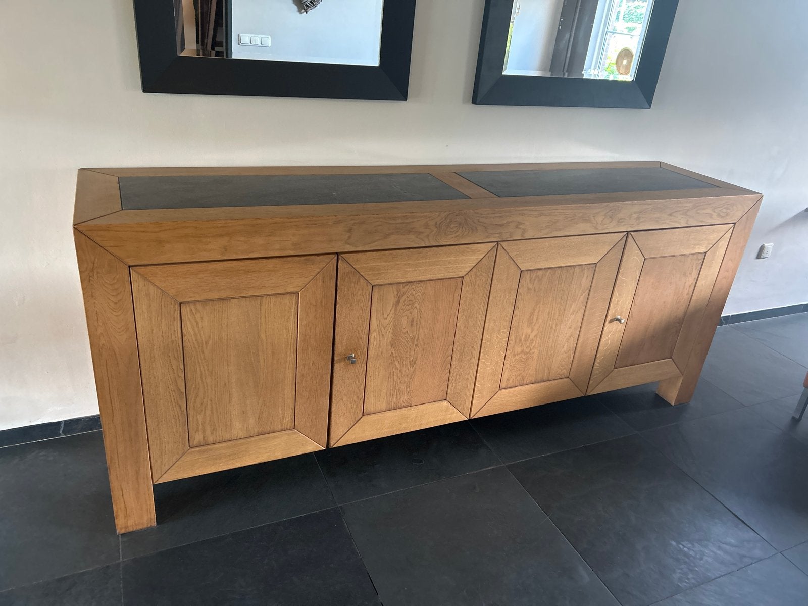 Dressoir 220x50 cm met legplanken, Met plank(en), Gebruikt, Ophalen of Verzenden, 200 cm of meer