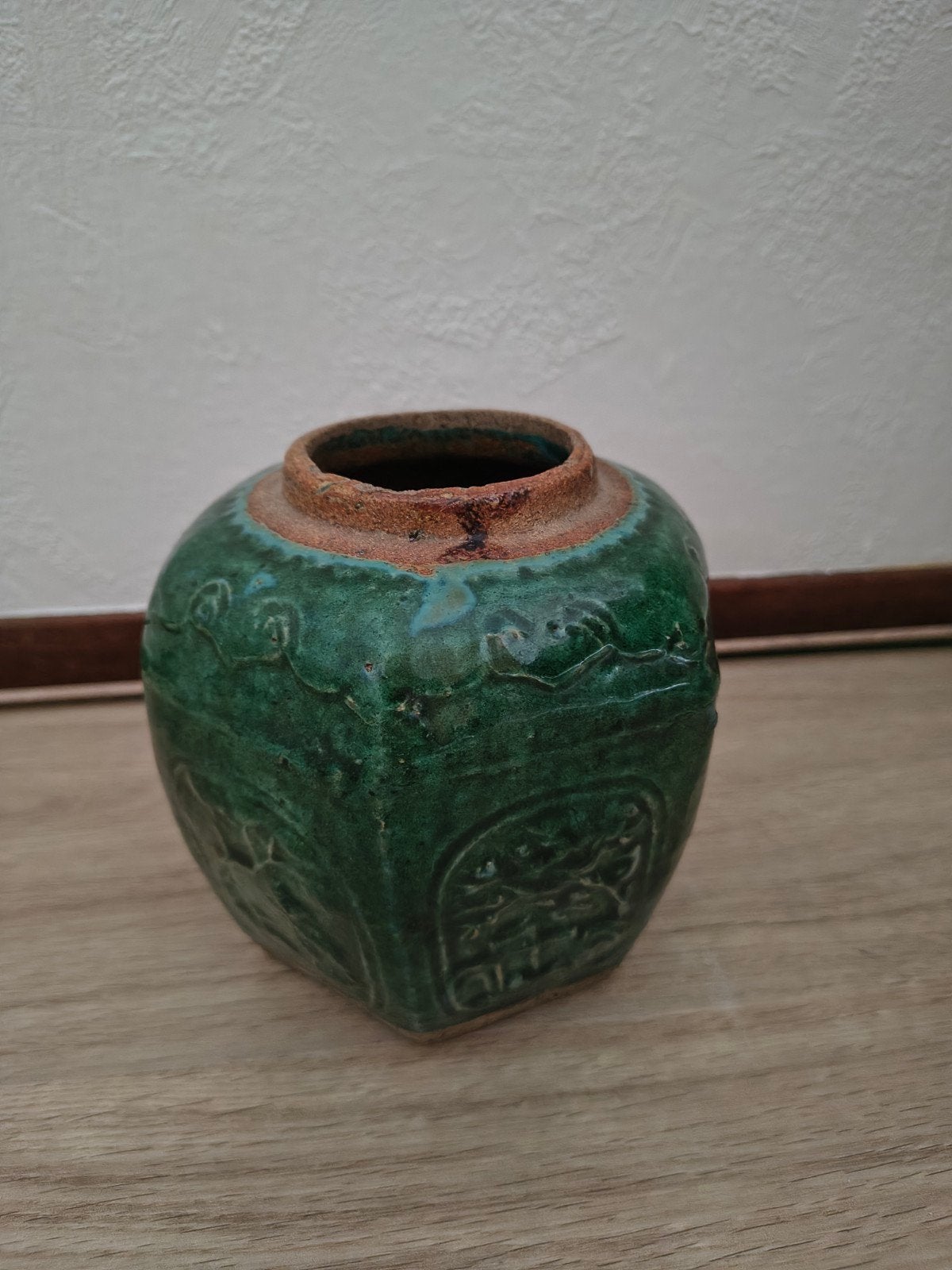 Een antieke Chinese Gemberpot Shiwan aardewerk, Ophalen of Verzenden