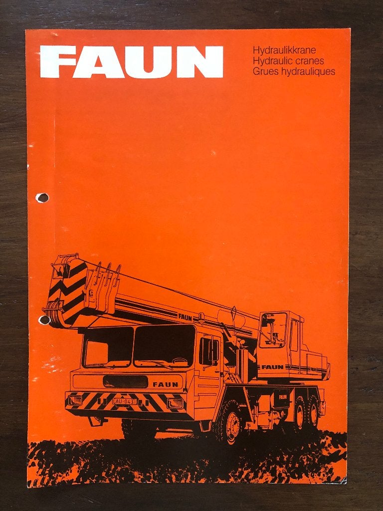 FAUN Hydraulikkrane III 1983, Ophalen of Verzenden, Gelezen, Overige merken
