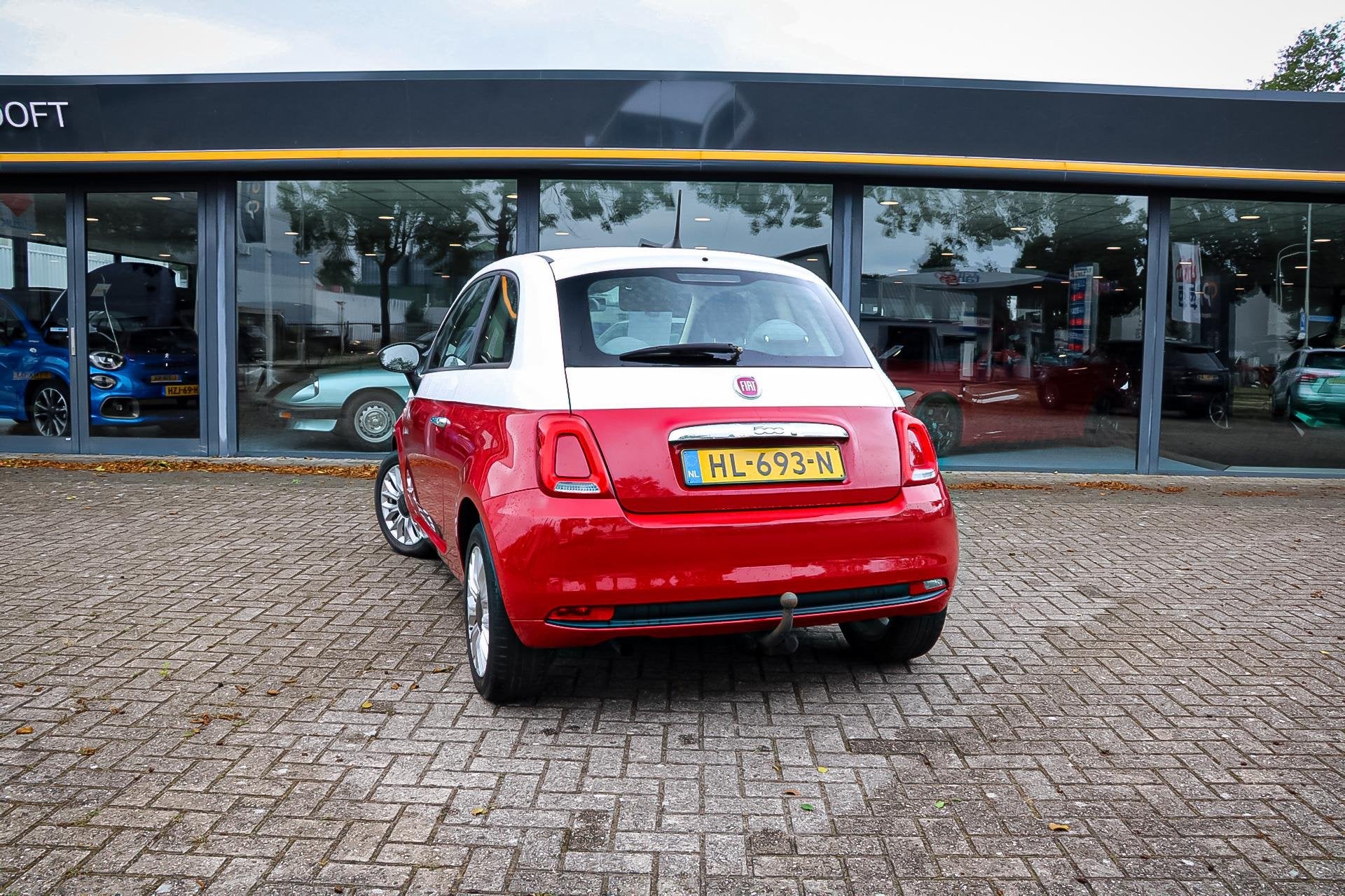 Fiat 500 0.9 TwinAir Turbo Popstar AUTOMAAT / TREKH., Stof, Gebruikt, Origineel Nederlands, Bedrijf