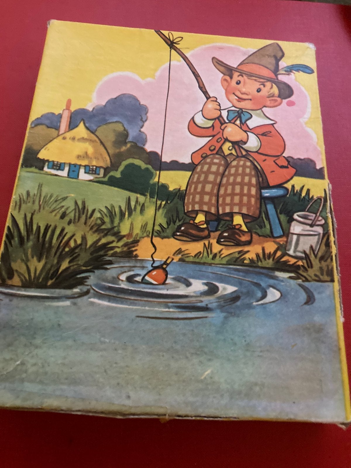 Oud houten puzzeltje hengelen, Antiek en Kunst, Ophalen of Verzenden