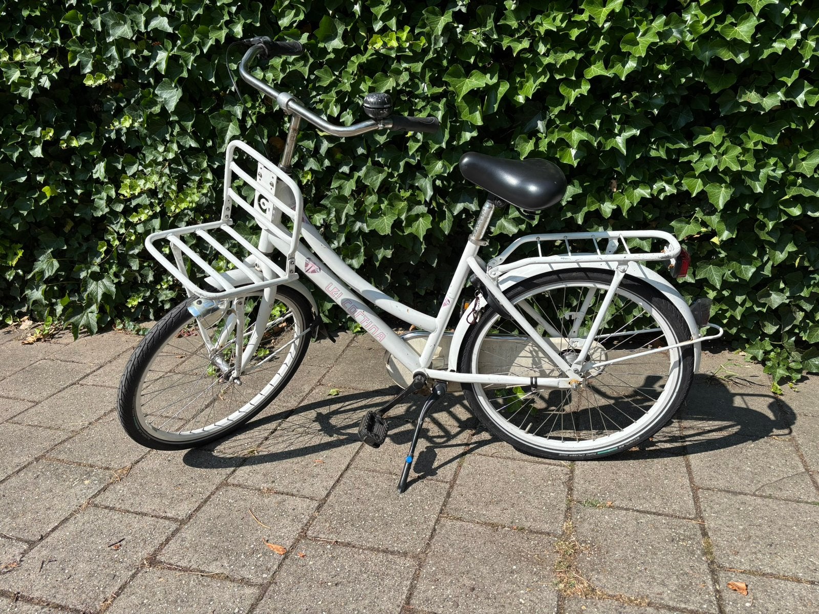 Cortina U4 meisjesfiets, 3 versnellingen, wit, Ophalen, Versnellingen, Trommelrem, Gebruikt