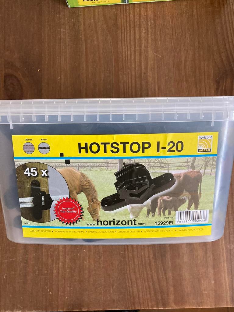 Nieuwe permanente isolatoren Ranger hotstop I-20, 45 stuks, Dieren en Toebehoren, Weidegang, 4 paarden of pony's of meer