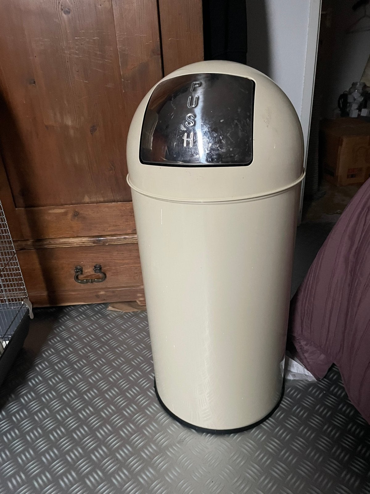 vuilnisbak, Huis en Inrichting, Woonaccessoires | Prullenbakken, 40 liter of meer, Ophalen, Zo goed als nieuw, Minder dan 50 cm