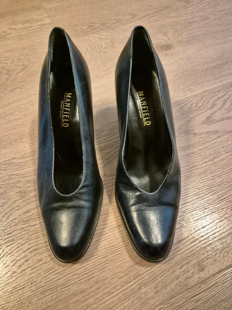 Zwarte pumps maat 39,5, Pumps, Zwart, Ophalen of Verzenden, Gedragen