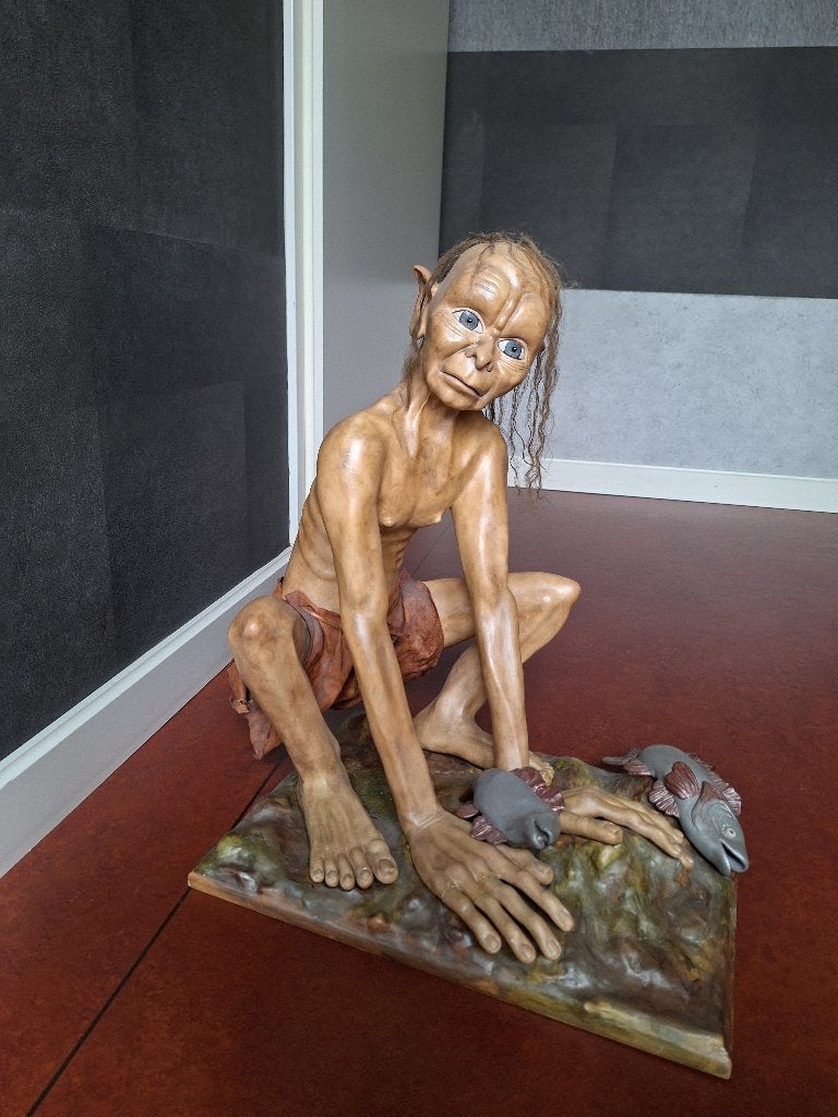 Beeld van klei, Smeagol, Verzamelen, Lord of the Rings, Ophalen, Zo goed als nieuw, Beeldje of Buste
