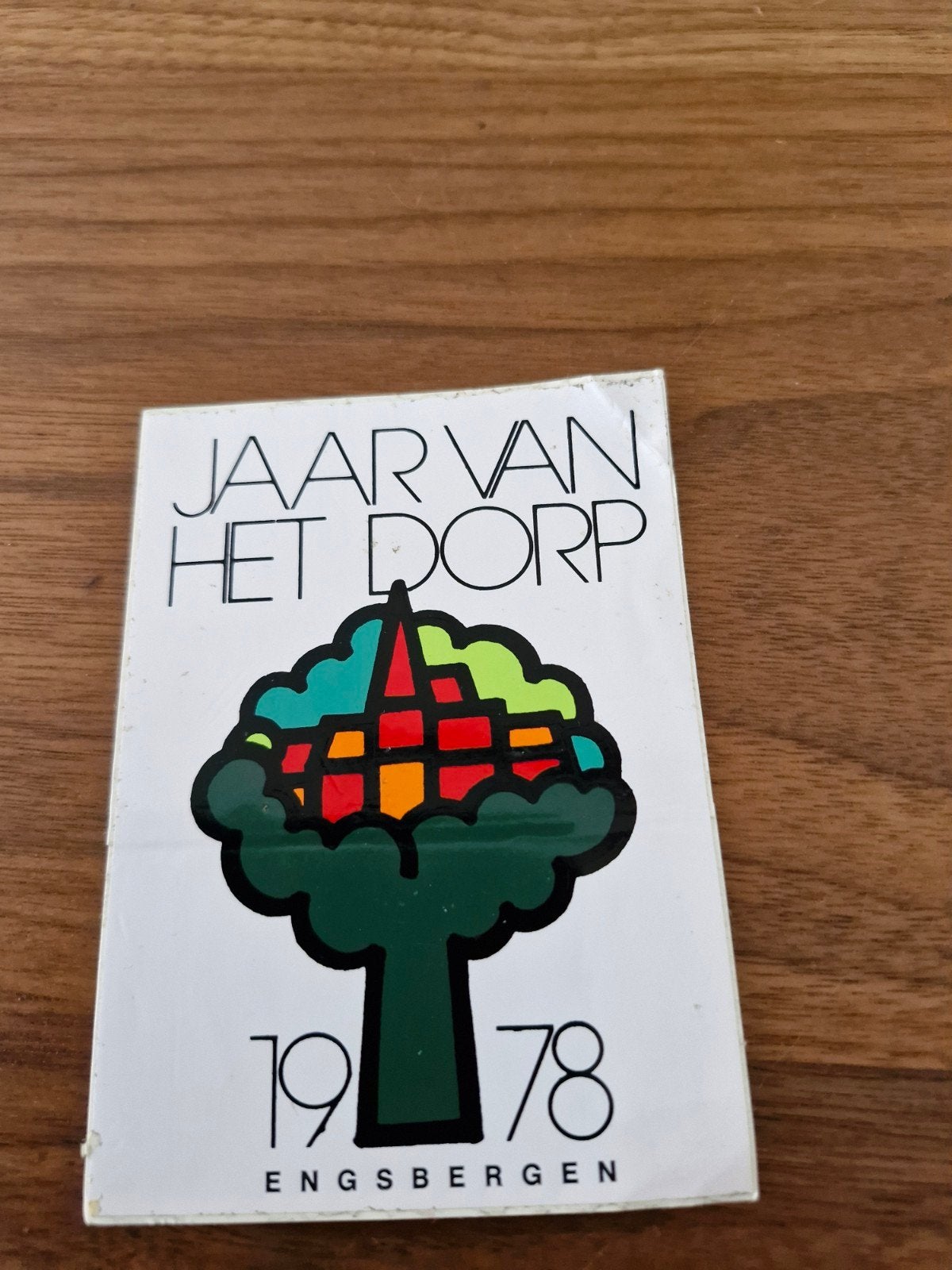 8767 Sticker Jaar van het Dorp 1978 Engsbergen, Ophalen of Verzenden, Gebruikt, Overige typen