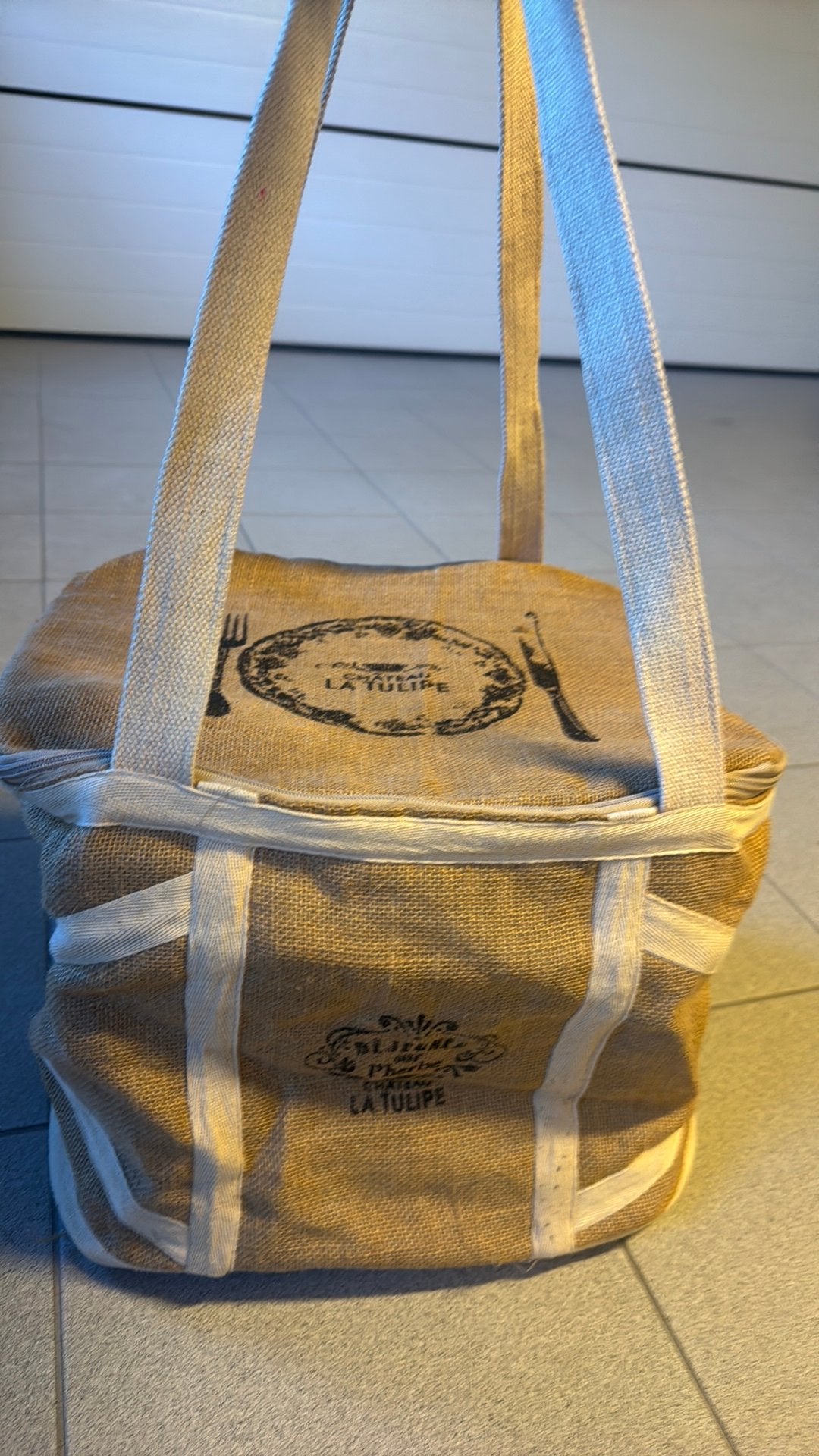 Jute picknickmand Chateau La Tulipe, Ophalen of Verzenden, Nieuw