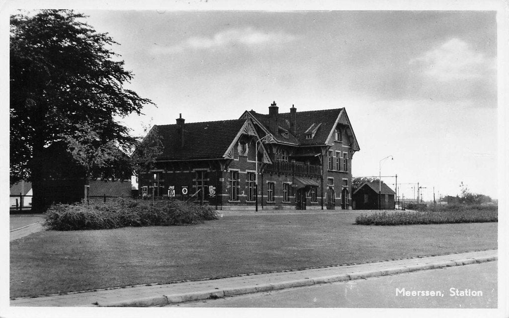 V948 Meerssen Station - uitg Smeets Monissen -, Verzamelen, Ophalen of Verzenden, 1940 tot 1960, Limburg