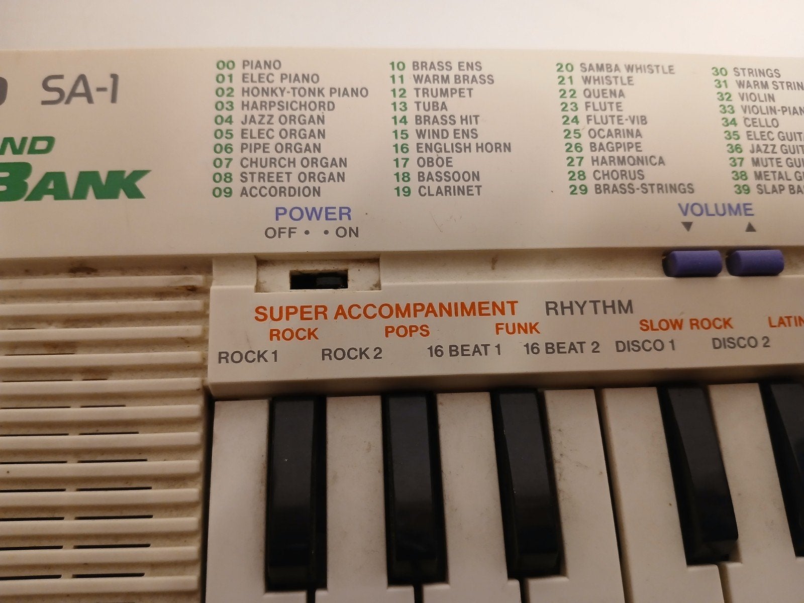 Casio SA-1 wit voor onderdelen tonebank sa1, Muziek en Instrumenten, Ophalen of Verzenden, 61 toetsen, Casio