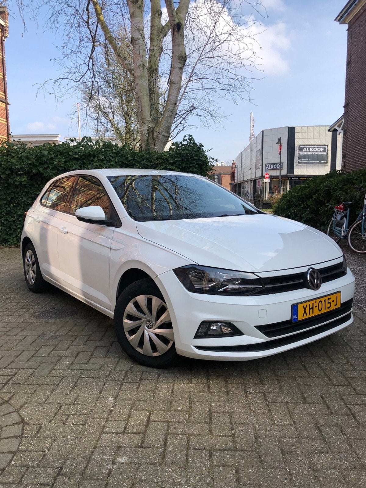 Volkswagen Polo 1.0 TSI 95pk 2019 Wit, Auto's, Voorwielaandrijving, Stof, 40 €/maand, Wit
