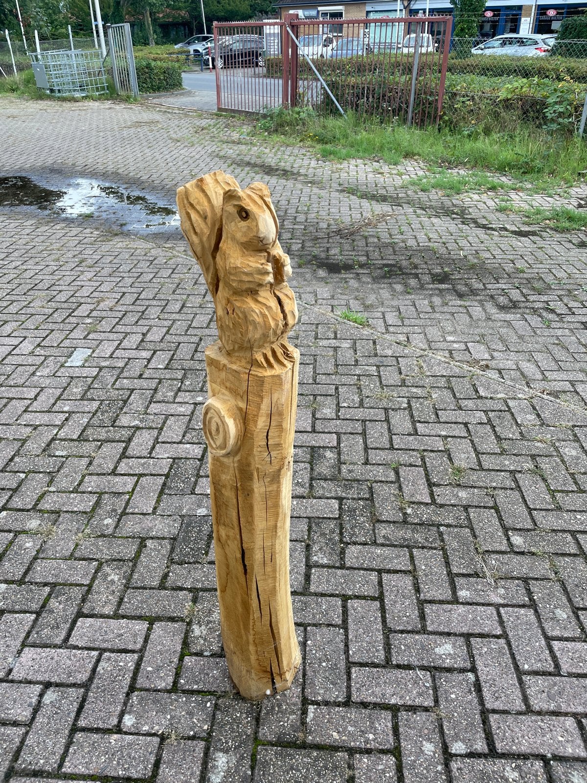 Unieke Houtsculptuur Eekhoorn - Handgemaakt, Antiek en Kunst, Ophalen, Houtsnijwerk, 50 - 100 cm, Hout