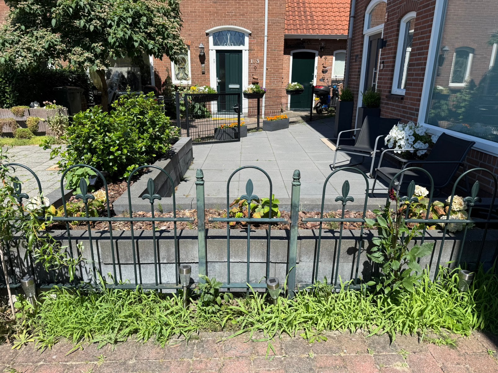 Ijzeren sierhekwerk groen, Ophalen, Gebruikt, IJzer, Sierhekwerk