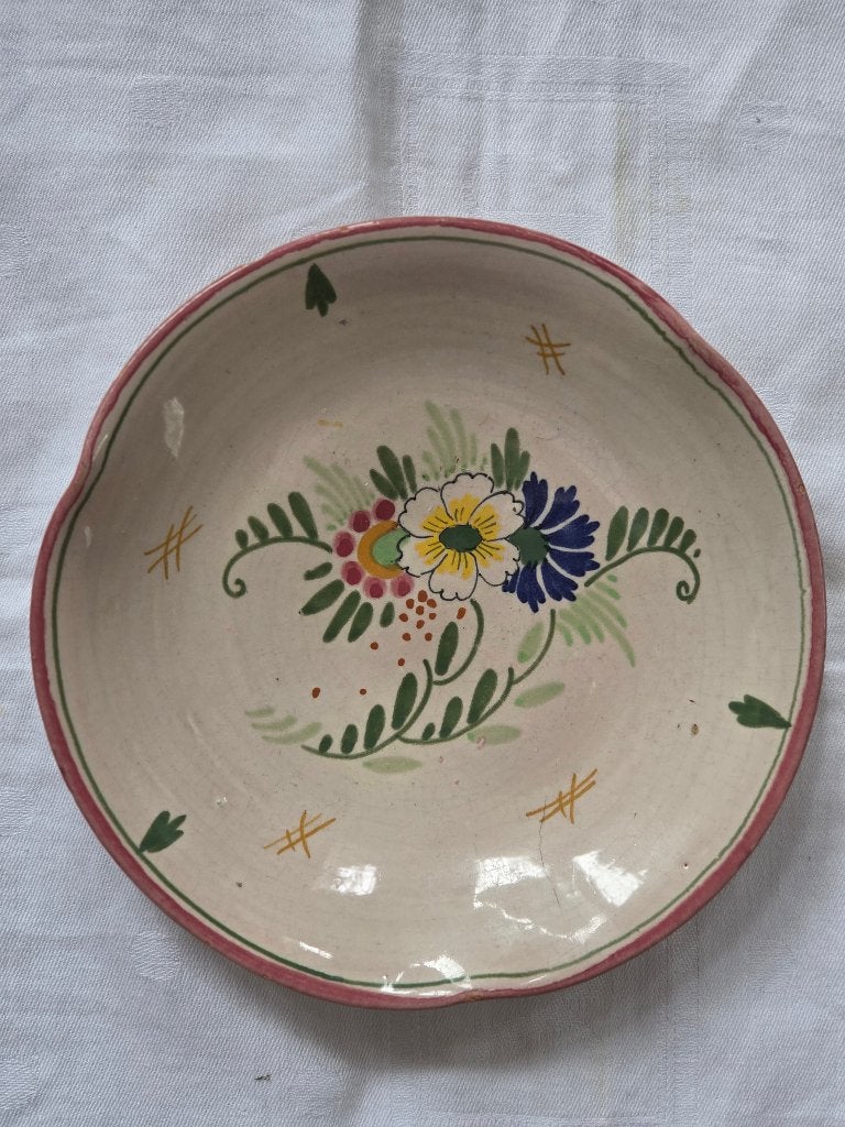 Klein vintage schaaltje met bloemmotief, jaren 1950. 16,0 cm, Ophalen of Verzenden