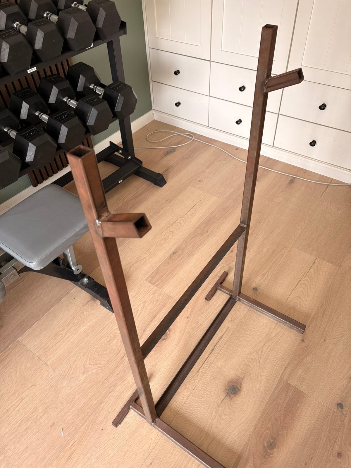 Barbell rek, Ophalen, Zo goed als nieuw, Krachtstation